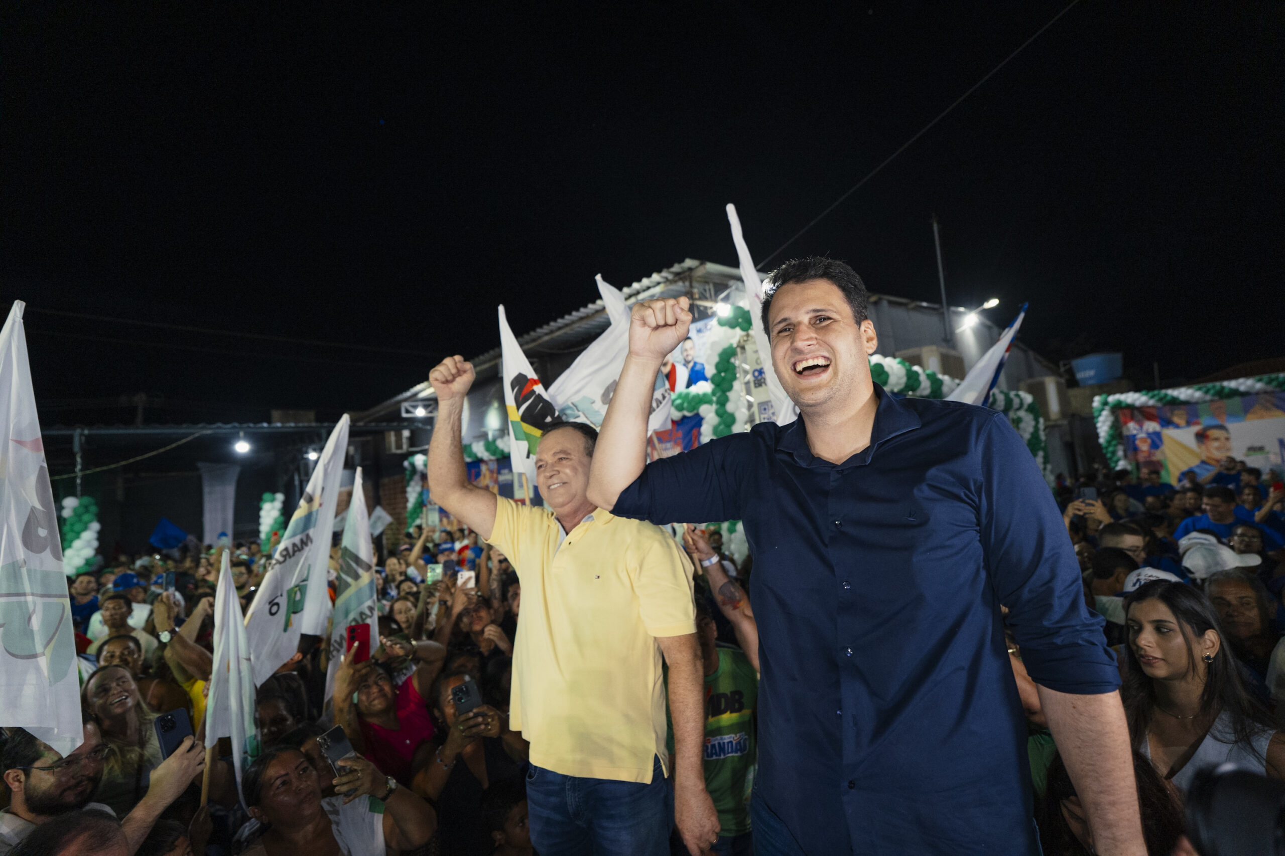 Orleans Brandão comemora com multidão em Presidente Dutra crescimento de sua pré-campanha em todo o estado