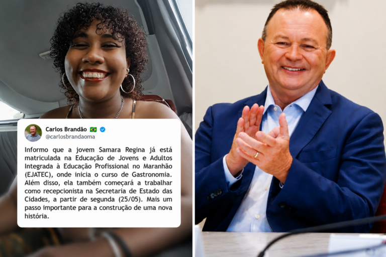 Carlos Brandão garante oportunidade de estudo e emprego para jovem grávida vítima de agressão