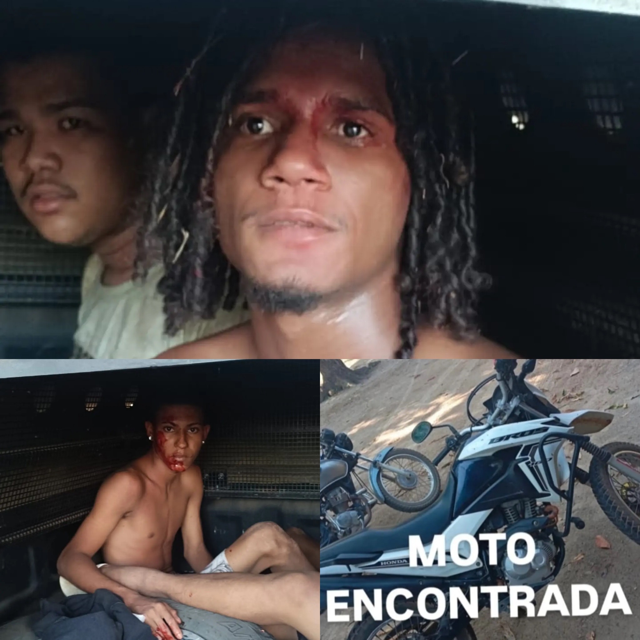 NO BAÚ, POLÍCIA PRENDE TRÊS SUSPEITOS DE ROUBO DE MOTOCICLETA